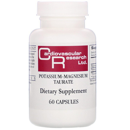 <img alt="Cardiovascular Research, Magnesium-Potassium Taurate, 60 Capsules" title="Cardiovascular Research, Magnesium-Potassium Taurate, 60 Capsules,696859130823"