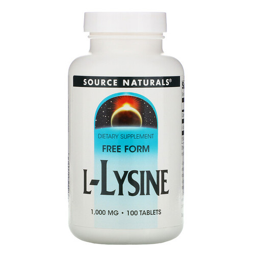 <img alt="Source Naturals, L-Lysine, 1,000 mg, 100 Tablets" title="Source Naturals, L-Lysine, 1,000 mg, 100 Tablets,021078001423"