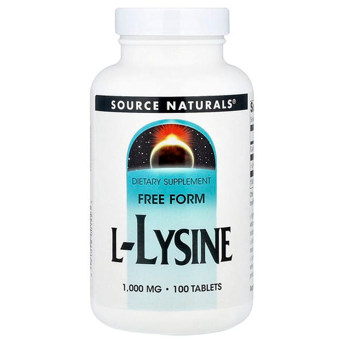 <img alt="Source Naturals, L-Lysine, 1,000 mg, 100 Tablets" title="Source Naturals, L-Lysine, 1,000 mg, 100 Tablets,021078001423"