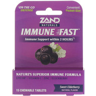 <img alt="Zand, Immune Fast, Sweet Elderberry, 15 Chewable Tablets" title="Zand, Immune Fast, Sweet Elderberry, 15 Chewable Tablets,041954937035"