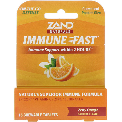 <img alt="Zand, Immune Fast, Zesty Orange, 15 Chewable Tablets" title="Zand, Immune Fast, Zesty Orange, 15 Chewable Tablets,041954964482"