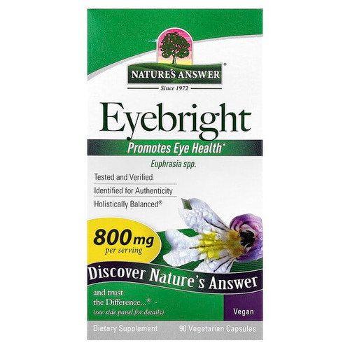 <img alt="Natures Answer, Eyebright, 90 Vegetarian Capsules (400 mg per Capsule)" title="Natures Answer, Eyebright, 90 Vegetarian Capsules (400 mg per Capsule),083000162107"