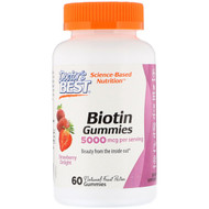 <img alt="Doctors Best, Biotin Gummies, Strawberry Delight, 5000 mcg, 60 Gummies" title="Doctors Best, Biotin Gummies, Strawberry Delight, 5000 mcg, 60 Gummies,753950005051"