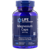 <img alt="Life Extension, Magnesium Caps, 500 mg, 100 Vegetarian Capsules" title="Life Extension, Magnesium Caps, 500 mg, 100 Vegetarian Capsules,737870145912"