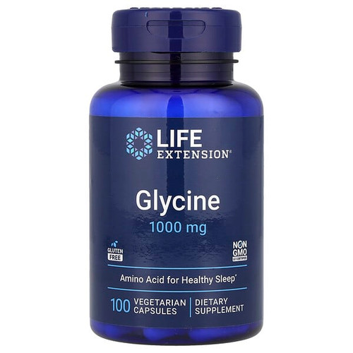 <img alt="Life Extension, Glycine, 1,000 mg, 100 Vegetarian Capsules" title="Life Extension, Glycine, 1,000 mg, 100 Vegetarian Capsules,737870166917"