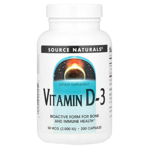 <img alt="Source Naturals, Vitamin D-3, 50 mcg (2,000 IU), 200 Capsules" title="Source Naturals, Vitamin D-3, 50 mcg (2,000 IU), 200 Capsules,021078021452"