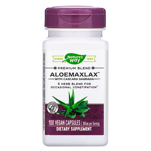 <img alt="Natures Way, AloeMaxLax, with Cascara Sagrada, 100 Vegetarian Capsules" title="Natures Way, AloeMaxLax, with Cascara Sagrada, 100 Vegetarian Capsules,033674001424"