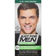 Just for Men, Original Formula Mens Hair Color, Dark Brown H-45, Single Application Kit