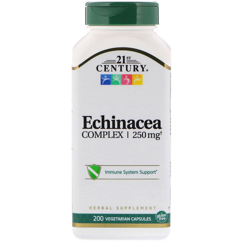 <img alt="21st Century, Echinacea Complex, 250 mg, 200 Vegetarian Capsules" title="21st Century, Echinacea Complex, 250 mg, 200 Vegetarian Capsules,740985216910"