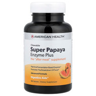 <img alt="American Health, Super Papaya Enzyme Plus, Chewable, 180 Tablets" title="American Health, Super Papaya Enzyme Plus, Chewable, 180 Tablets,076630502047"