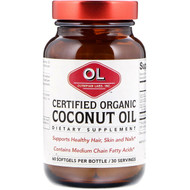 Olympian Labs, Certified Organic Coconut Oil, 60 Softgels