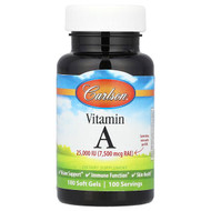 <img alt="Carlson, Vitamin A, 7,500 mcg RAE (25,000 IU), 100 Soft Gels" title="Carlson, Vitamin A, 7,500 mcg RAE (25,000 IU), 100 Soft Gels,088395011313"