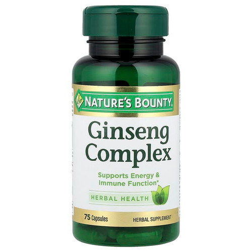 <img alt="Natures Bounty, Ginseng Complex, 75 Capsules" title="Natures Bounty, Ginseng Complex, 75 Capsules,074312119323"
