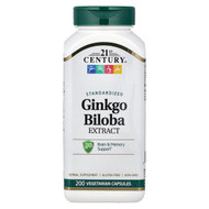 <img alt="21st Century, Ginkgo Biloba Extract, Standardized, 200 Vegetarian Capsules (60 mg per Capsule)" title="21st Century, Ginkgo Biloba Extract, Standardized, 200 Vegetarian Capsules (60 mg per Capsule),740985216873"