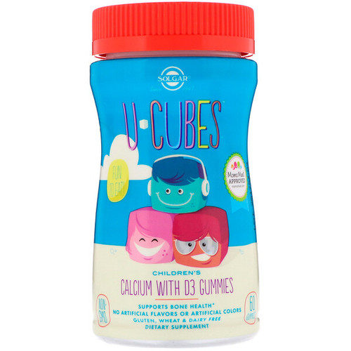 <img alt="Solgar, U Cubes, Childrens Calcium With D3 Gummies, 60 Gummies" title="Solgar, U Cubes, Childrens Calcium With D3 Gummies, 60 Gummies,033984576070"