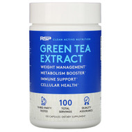 RSP Nutrition, Green Tea Extract, Antioxidant & Metabolism Support, 500 mg, 100 Capsules