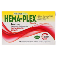 <img alt="Natures Plus, Hema-Plex, 30 Sustained Release Tablets" title="Natures Plus, Hema-Plex, 30 Sustained Release Tablets,097467037700"