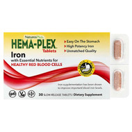 <img alt="NaturesPlus, Hema-Plex Iron, 30 Slow-Release Tablets" title="NaturesPlus, Hema-Plex Iron, 30 Slow-Release Tablets,097467037700"