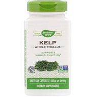 <img alt="Natures Way, Kelp, 600 mg, 180 Vegetarian Capsules" title="Natures Way, Kelp, 600 mg, 180 Vegetarian Capsules,033674145081"
