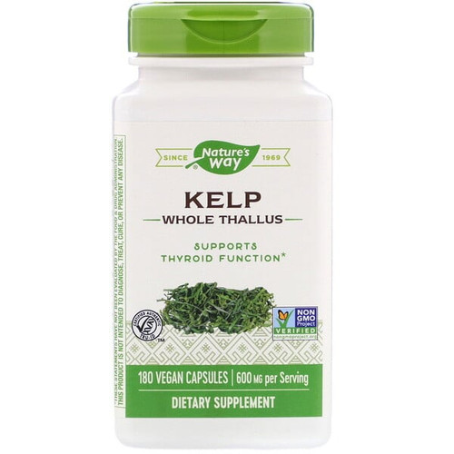 <img alt="Natures Way, Kelp, 600 mg, 180 Vegetarian Capsules" title="Natures Way, Kelp, 600 mg, 180 Vegetarian Capsules,033674145081"