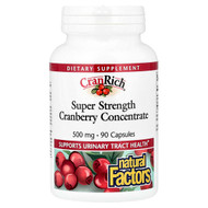 <img alt="Natural Factors, CranRich, Cranberry Concentrate, Super Strength, 500 mg, 90 Capsules" title="Natural Factors, CranRich, Cranberry Concentrate, Super Strength, 500 mg, 90 Capsules,068958045122"