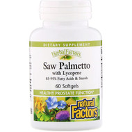 <img alt="Natural Factors, HerbalFactors, Saw Palmetto with Lycopene, 60 Softgels" title="Natural Factors, HerbalFactors, Saw Palmetto with Lycopene, 60 Softgels,068958045511"
