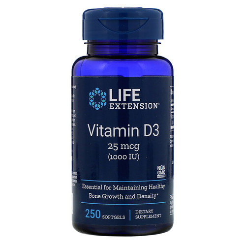 <img alt="Life Extension, Vitamin D3, 1000 IU, 250 Softgels" title="Life Extension, Vitamin D3, 1000 IU, 250 Softgels,737870175124"