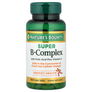 <img alt="Natures Bounty, Super B-Complex with Folic Acid Plus Vitamin C, 150 Coated Tablets" title="Natures Bounty, Super B-Complex with Folic Acid Plus Vitamin C, 150 Coated Tablets,074312131684"