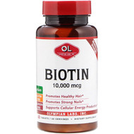 <img alt="Olympian Labs, Biotin, 10,000 mcg, 60 Tablets" title="Olympian Labs, Biotin, 10,000 mcg, 60 Tablets,710013910356"