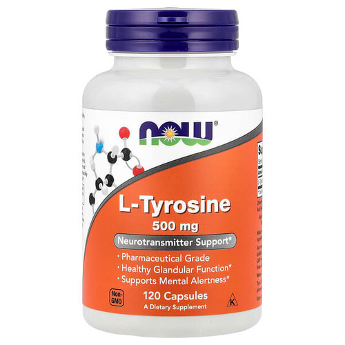 <img alt="NOW Foods, L-Tyrosine, 500 mg, 120 Capsules" title="NOW Foods, L-Tyrosine, 500 mg, 120 Capsules,733739001627"