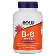 <img alt="Now Foods, B-6, 100 mg, 250 Capsules" title="Now Foods, B-6, 100 mg, 250 Capsules,733739004581"