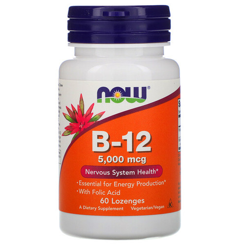 <img alt="Now Foods, B-12, 5,000 mcg, 60 Lozenges" title="Now Foods, B-12, 5,000 mcg, 60 Lozenges,733739004628"