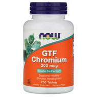 <img alt="Now Foods, GTF Chromium, 200 mcg, 250 Tablets" title="Now Foods, GTF Chromium, 200 mcg, 250 Tablets,733739014320"