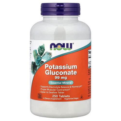 <img alt="NOW Foods, Potassium Gluconate, 99 mg, 250 Tablets" title="NOW Foods, Potassium Gluconate, 99 mg, 250 Tablets,733739014627"