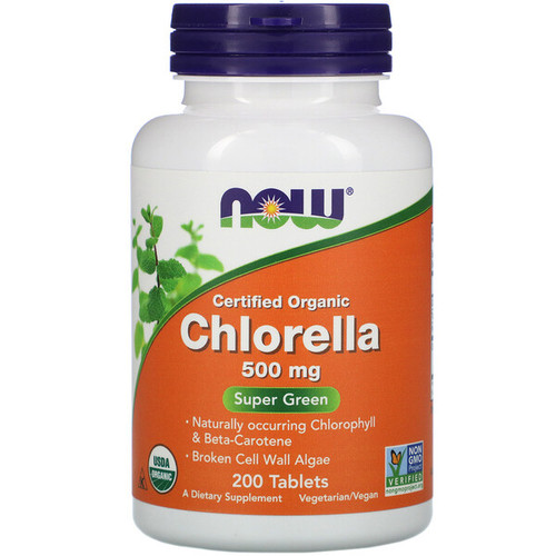 <img alt="Now Foods, Certified Organic Chlorella, 500 mg, 200 Tablets" title="Now Foods, Certified Organic Chlorella, 500 mg, 200 Tablets,733739026316"