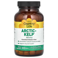 <img alt="Country Life, Arctic-Kelp, 225 mcg, 300 Tablets" title="Country Life, Arctic-Kelp, 225 mcg, 300 Tablets,015794041351"