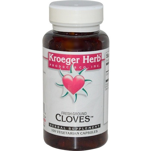 <img alt="Kroeger Herb Co, Fresh Ground Cloves, 100 Veggie Caps" title="Kroeger Herb Co, Fresh Ground Cloves, 100 Veggie Caps,696916100356"