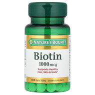 <img alt="Natures Bounty, Biotin, 1,000 mcg, 100 Coated Tablets" title="Natures Bounty, Biotin, 1,000 mcg, 100 Coated Tablets,074312079610"