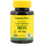 <img alt="Natures Plus, Iron, 40 mg, 180 Tablets" title="Natures Plus, Iron, 40 mg, 180 Tablets,097467034204"