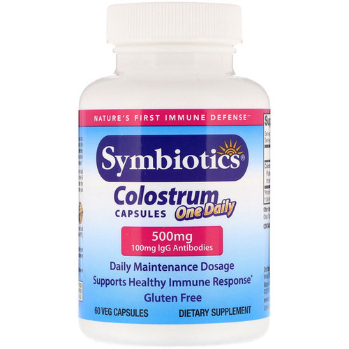<img alt="Symbiotics, Colostrum One Daily, 500 mg, 60 Veg Capsules" title="Symbiotics, Colostrum One Daily, 500 mg, 60 Veg Capsules,647303040106"