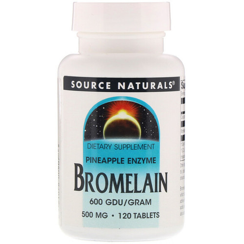 <img alt="Source Naturals, Bromelain, 600 GDU/Gram, 500 mg, 120 Tablets" title="Source Naturals, Bromelain, 600 GDU/Gram, 500 mg, 120 Tablets,021078009078"