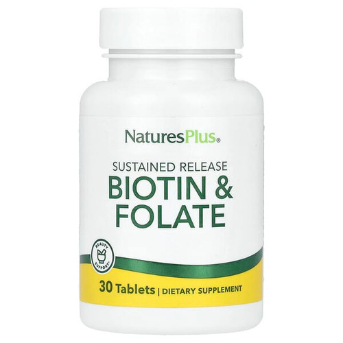 <img alt="NaturesPlus, Sustained Release Biotin & Folate, 30 Tablets" title="NaturesPlus, Sustained Release Biotin & Folate, 30 Tablets,097467017924"