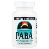 <img alt="Source Naturals, PABA, 100 mg, 250 Tablets" title="Source Naturals, PABA, 100 mg, 250 Tablets,021078005087"