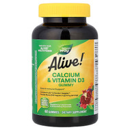 <img alt="Natures Way, Alive, Calcium & Vitamin D3 Gummy, Raspberry-Lemonade & Strawberry, 60 Gummies" title="Natures Way, Alive, Calcium & Vitamin D3 Gummy, Raspberry-Lemonade & Strawberry, 60 Gummies,033674102558"