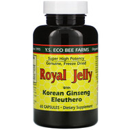 <img alt="Y.S. Eco Bee Farms, Royal Jelly, with Korean Ginseng Eleuthero, 65 Capsules" title="Y.S. Eco Bee Farms, Royal Jelly, with Korean Ginseng Eleuthero, 65 Capsules,726635711110"