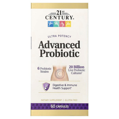 <img alt="21st Century, Ultra Potency Advanced Probiotic, 60 Capsules" title="21st Century, Ultra Potency Advanced Probiotic, 60 Capsules,740985275054"