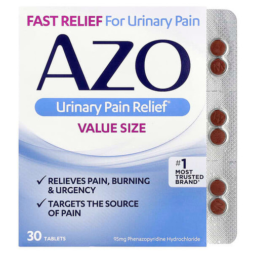 <img alt="AZO, Urinary Pain Relief, 95 mg , 30 Tablets" title="AZO, Urinary Pain Relief, 95 mg , 30 Tablets,787651301525"
