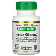 <img alt="California Gold Nutrition, Panax Ginseng Extract, EuroHerbs, 250 mg, 60 Veggie Capsules" title="California Gold Nutrition, Panax Ginseng Extract, EuroHerbs, 250 mg, 60 Veggie Capsules,898220011148"