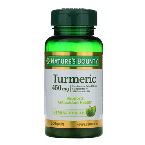 <img alt="Natures Bounty, Turmeric, 450 mg, 60 Capsules" title="Natures Bounty, Turmeric, 450 mg, 60 Capsules,074312154171"