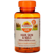<img alt="Sundown Naturals, Hair, Skin & Nails, 120 Caplets" title="Sundown Naturals, Hair, Skin & Nails, 120 Caplets,030768075842"